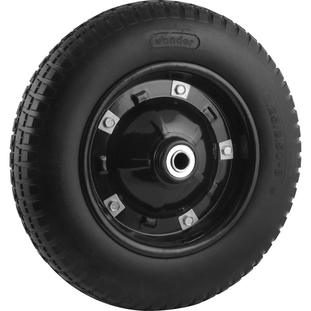 Roda Completa com Pneu Maciço Furo de 5/8" Vonder - 1