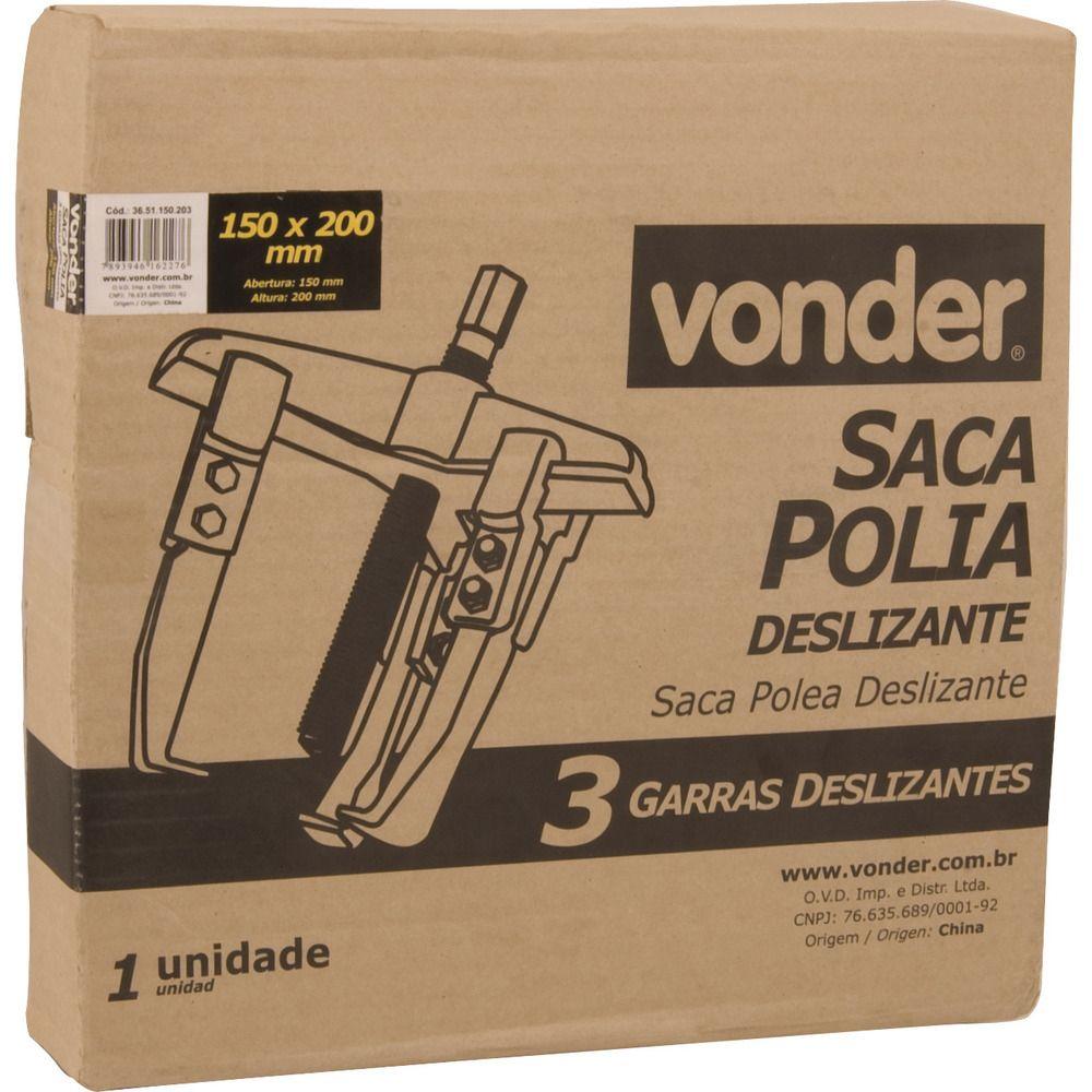Saca Polia com 3 Garras Deslizantes 150mmX200mm Vonder - 3