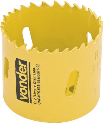 Serra copo aço rápido 38mm bimetálica para metal Vonder