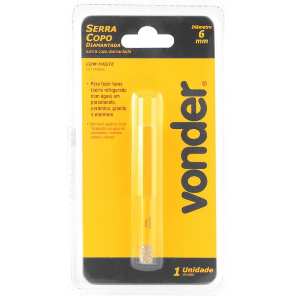 Serra Copo 6mm Diamantada Haste Vonder - 3