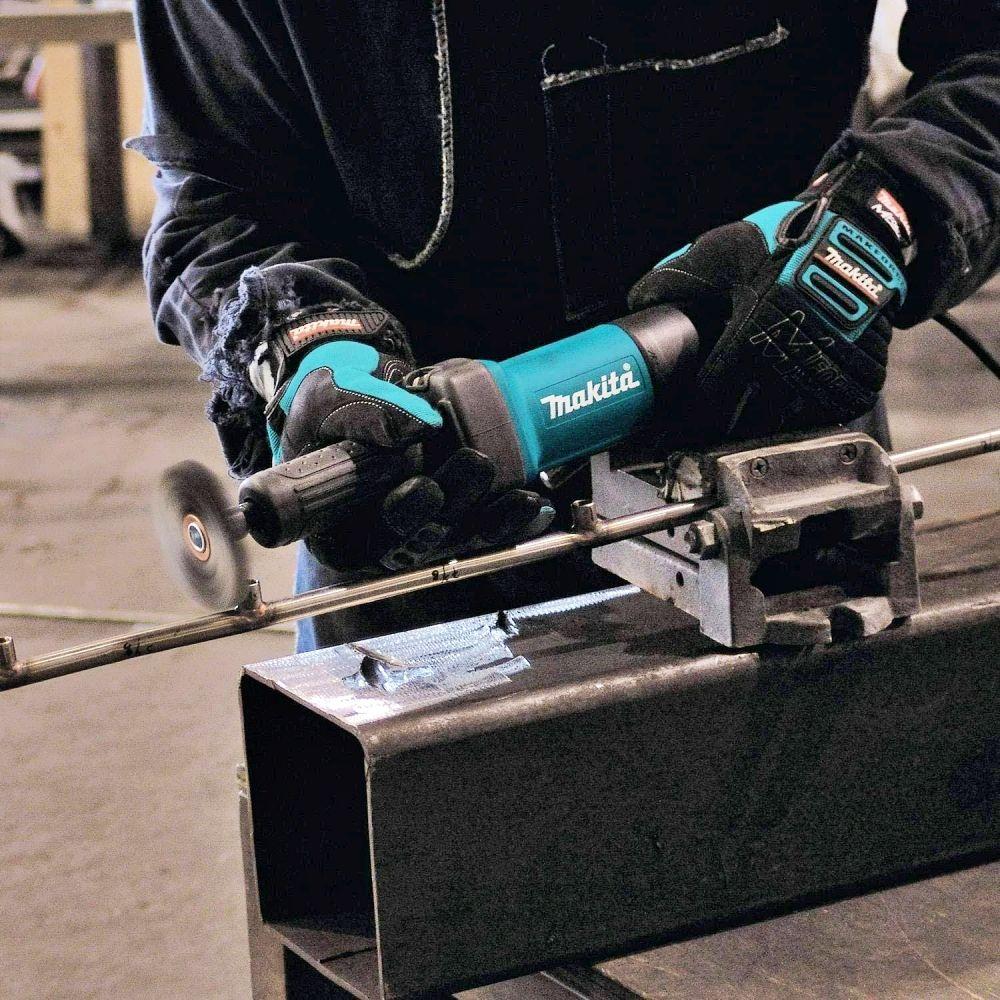 Retificadeira 6mm 1/4'' 400W 25000 RPM Pinça 6mm Industrial Metal com Chaves GD0600 220V Makita - 9