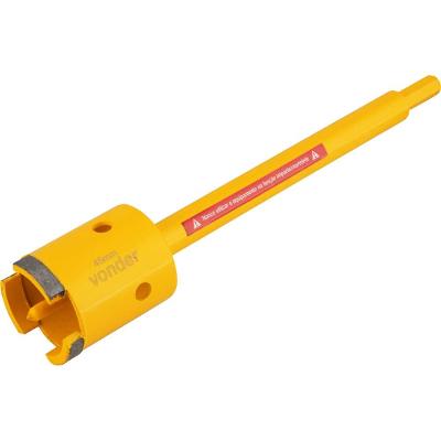 Serra copo diamantada 45mm com haste e pino guia  - Vonder