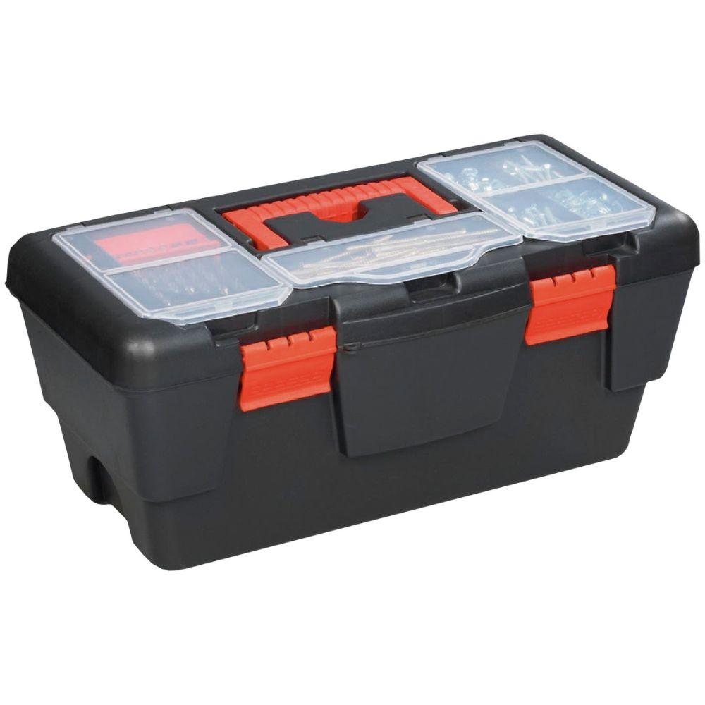 Caixa Plástica Para Ferramentas 19'' Com Bandeja Worker - 1