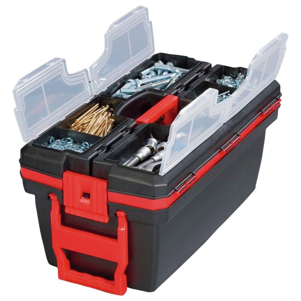 Caixa Plástica Para Ferramentas 24'' Com Rodas Worker - 3