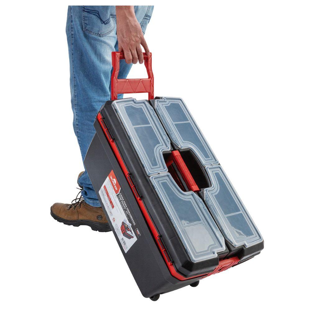 Caixa Plástica Para Ferramentas 24'' Com Rodas Worker - 8