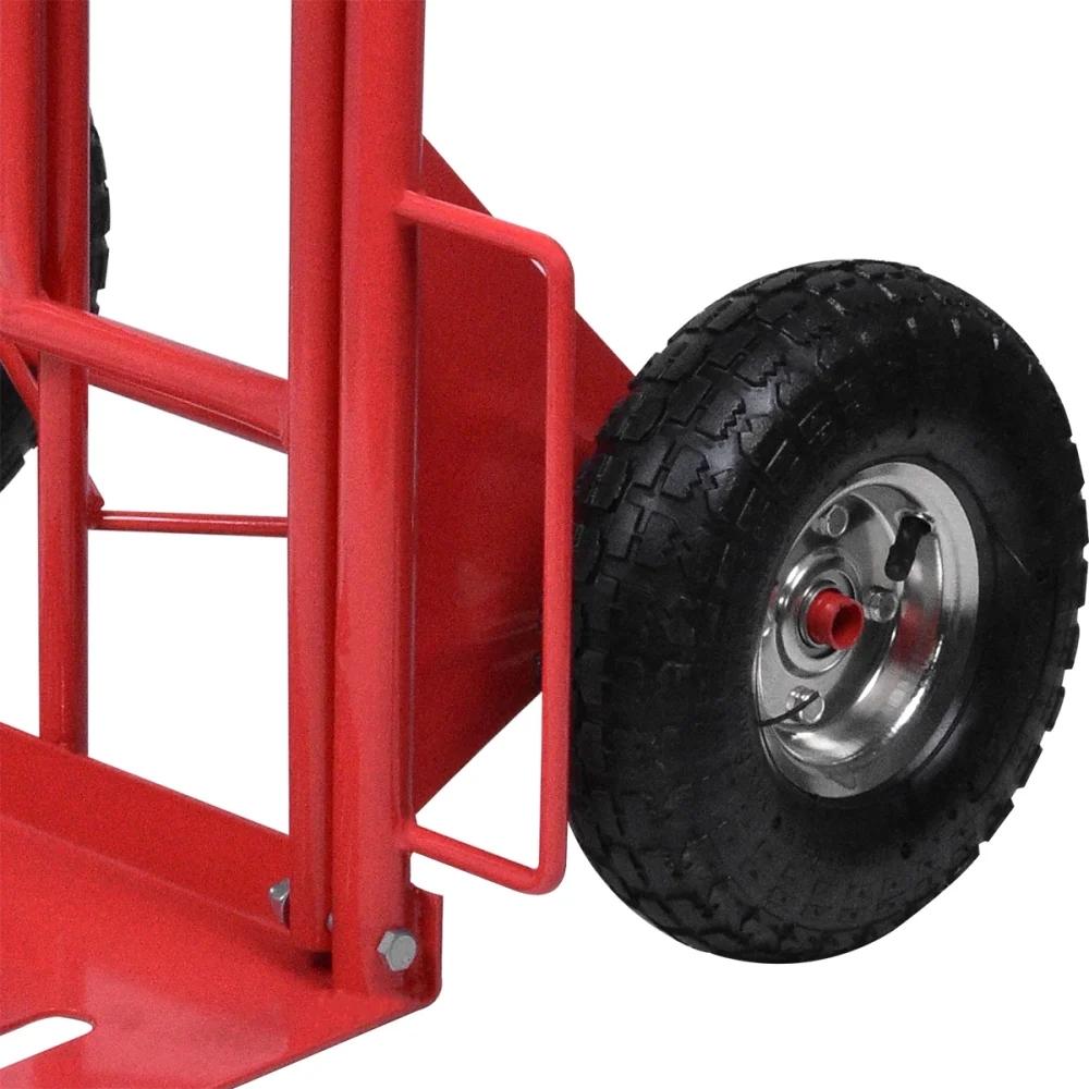 Carrinho Para Carga 250Kg Metálico Base Articulada Pneu Câmara Worker - 1