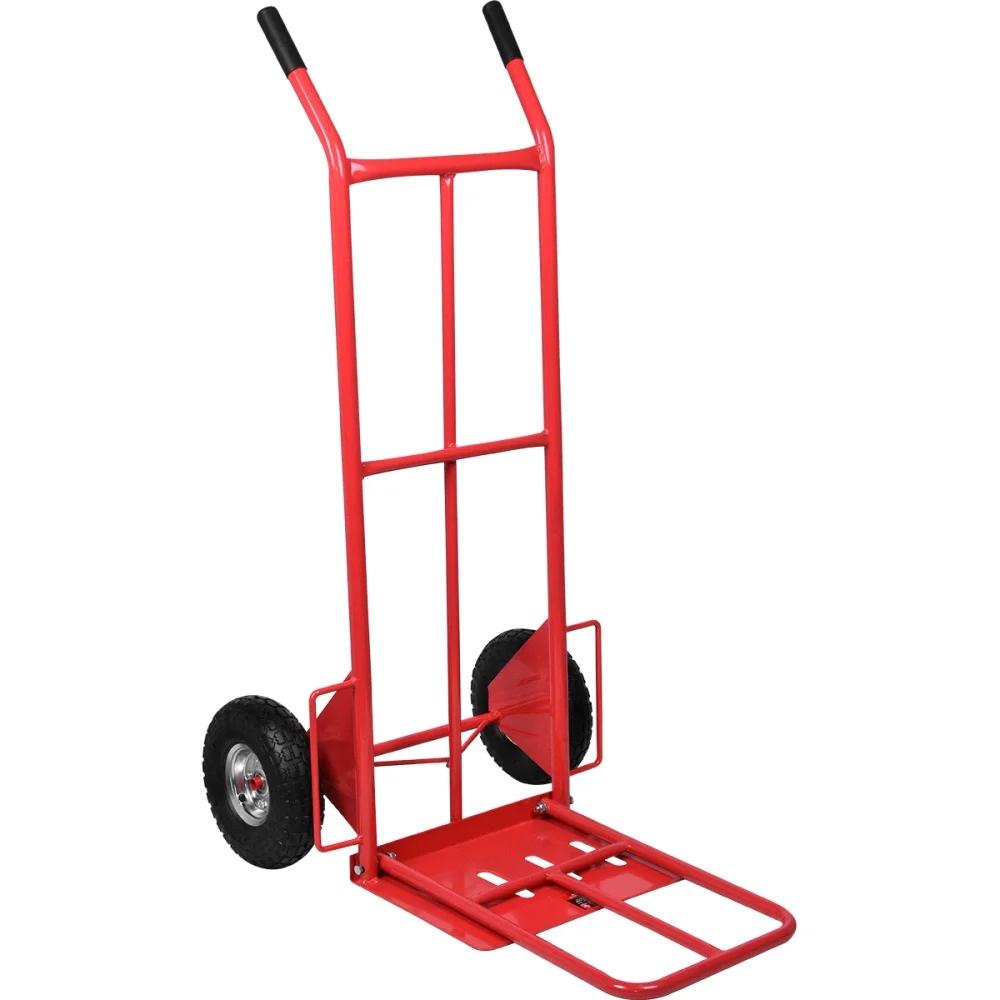 Carrinho Para Carga 250Kg Metálico Base Articulada Pneu Câmara Worker - 3