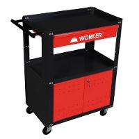 Carro Para Ferramentas Desmontável Com 2 Bandejas 1 Gaveta e 2 Portas Worker - 1