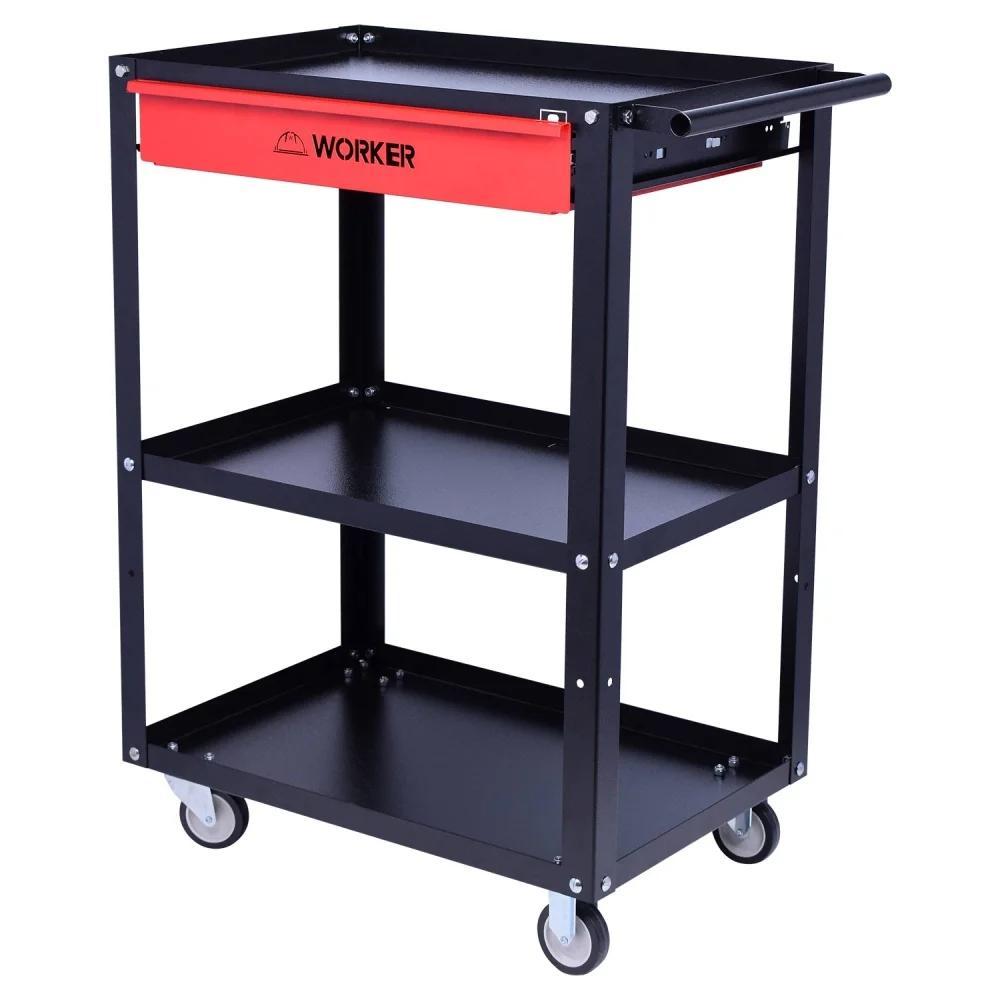 Carro Para Ferramentas Desmontável Com 3 Bandejas e 1 Gaveta Worker - 1