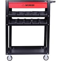 Carro Para Ferramentas Desmontável Com 2 Bandejas e 1 Gaveta Worker - 2