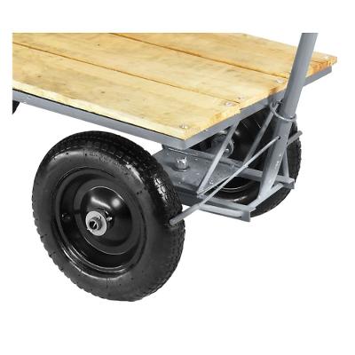Carro Plataforma 300Kg 1,20x0,60m Madeira Pneu Câmara Worker