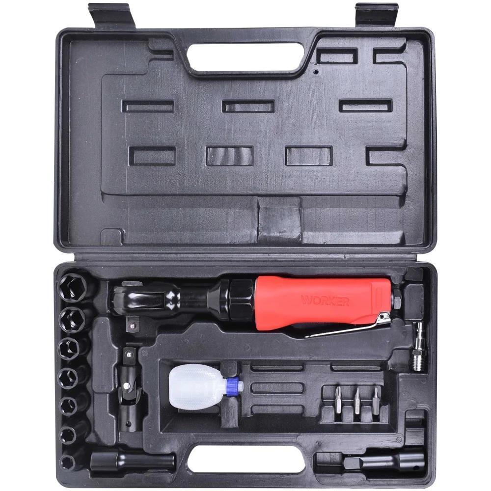 Chave Catraca Pneumática 1/2'' Com 17Pcs Worker - 3