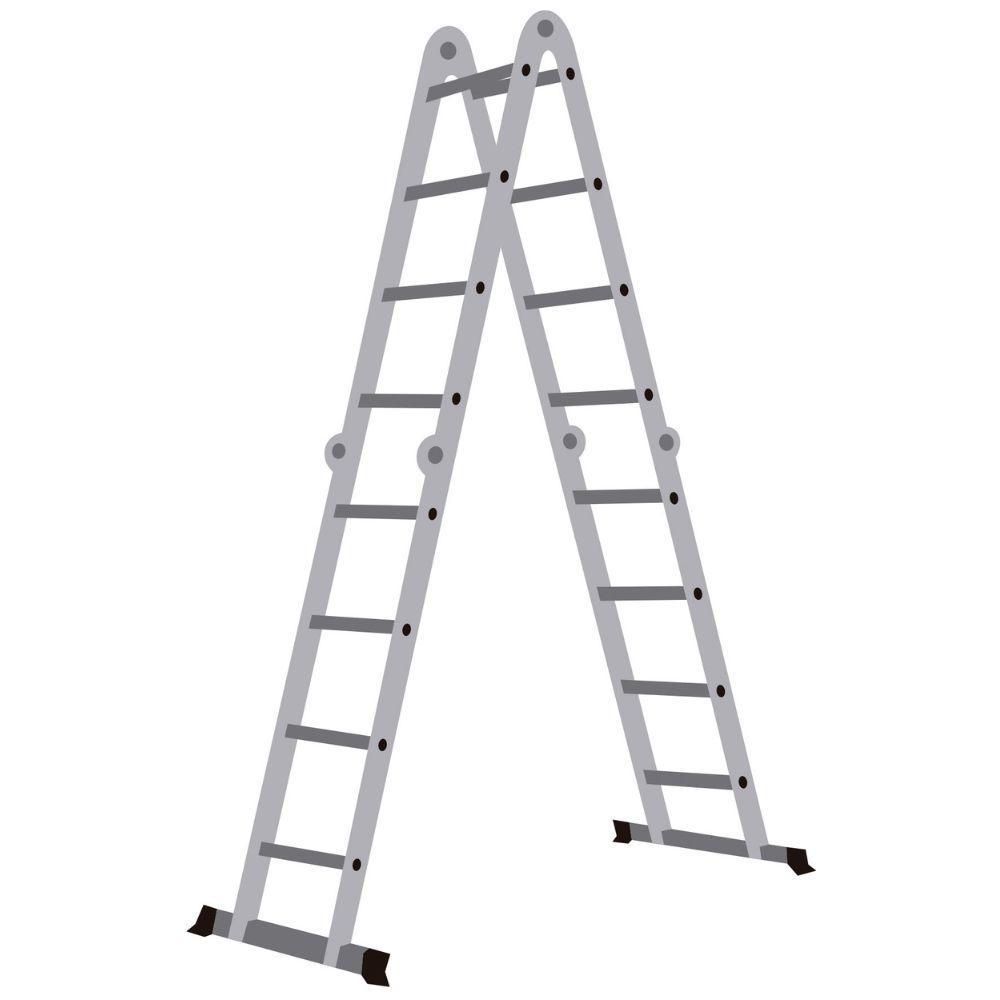 Escada Alumínio Multifunção 3x4 12 Degraus 8 Em 1 Worker - 6