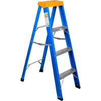 Escada Em Fibra Com 4 Degraus Capacidade 150Kg Worker - 2