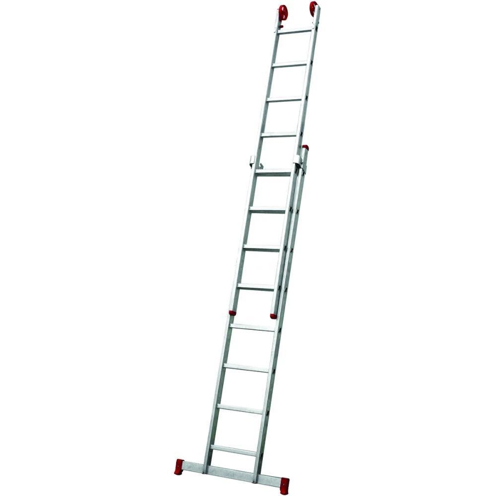 Escada dupla extensiva em alumínio 7 degraus capacidade 120kg Worker - 4