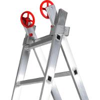 Escada dupla extensiva em alumínio 7 degraus capacidade 120kg Worker - 2