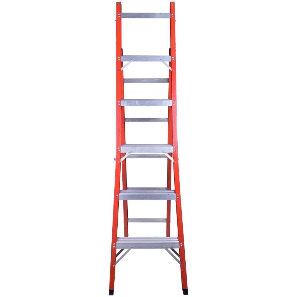 Escada Americana Multiuso Em Fibra 6/10 Degraus Capacidade 110Kg Worker - 3