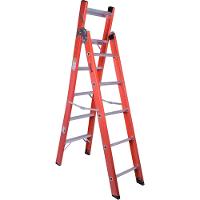 Escada Americana Multiuso Em Fibra 6/10 Degraus Capacidade 110Kg Worker