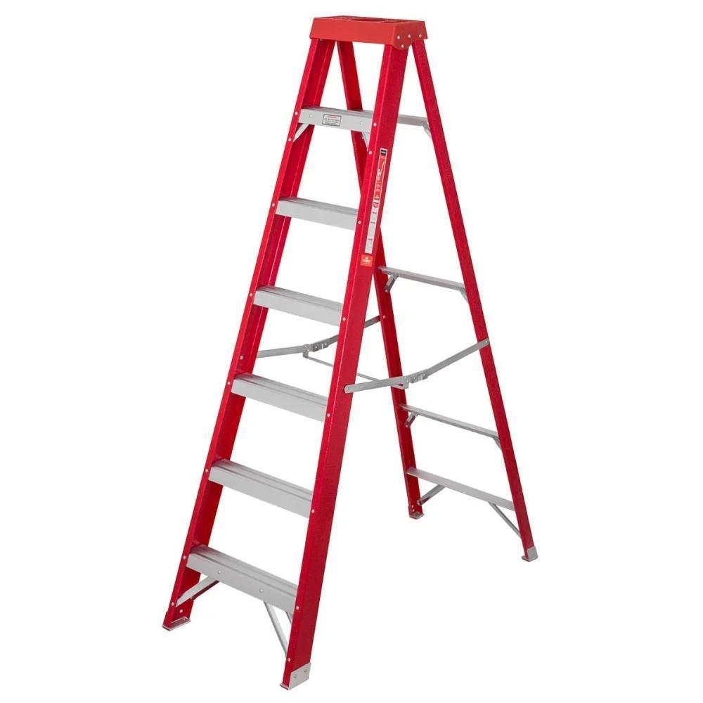 Escada Em Fibra Com 7 Degraus Capacidade 150Kg Worker - 1