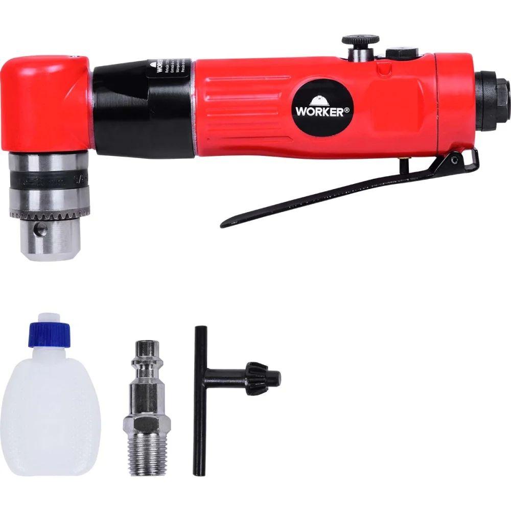 Furadeira Reversível Pneumática 3/8'' 2,4Pcm 1/4'' NPT Angular Worker - 5