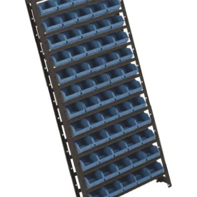 Estante Gaveteiro Metálica N3 150x60x18,5Cm Com 60 Peças 60/03 Azul Worker