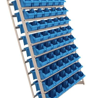 Estante Gaveteiro Metálica N5 150x99x27Cm Com 54 Peças 54/5 Azul Worker