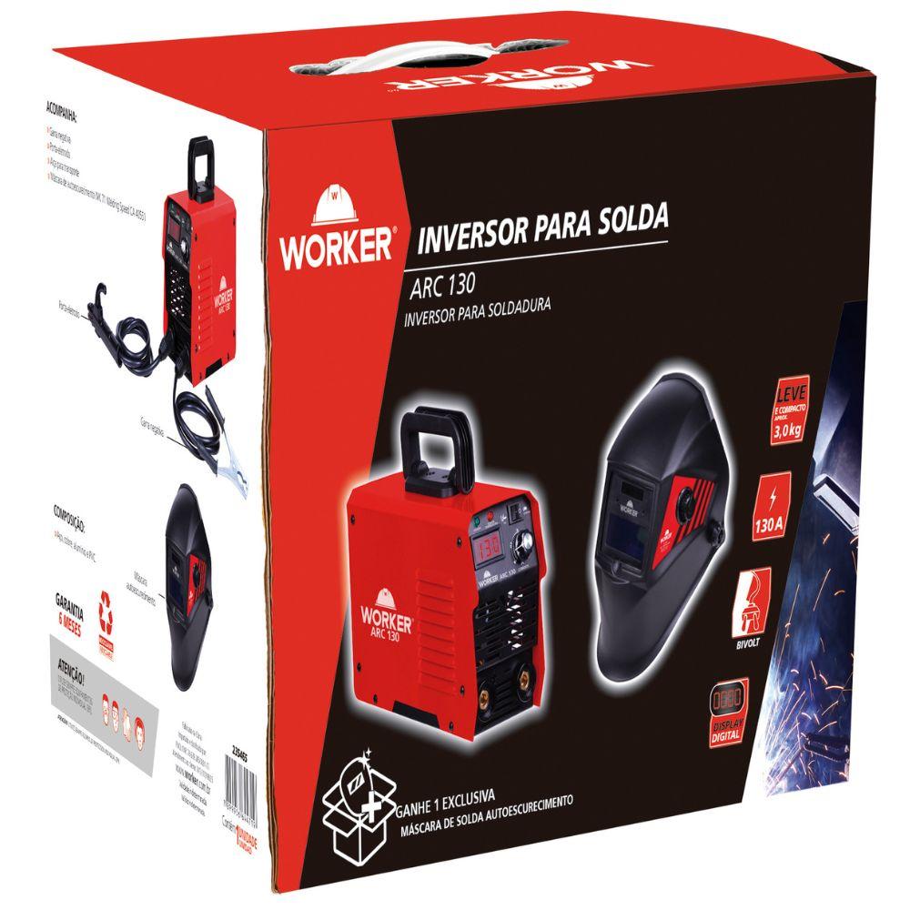 Kit Inversor Arc130 Tig Com Mascara Bivolt Worker - 3