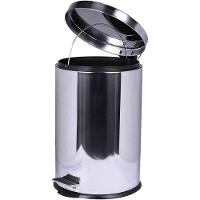 Lixeira Redonda 5 Litros Aço Inox Com Pedal Kala - 2