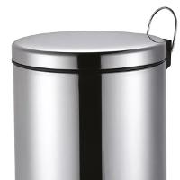 Lixeira Redonda 12 Litros Aço Inox Com Pedal Kala - 5