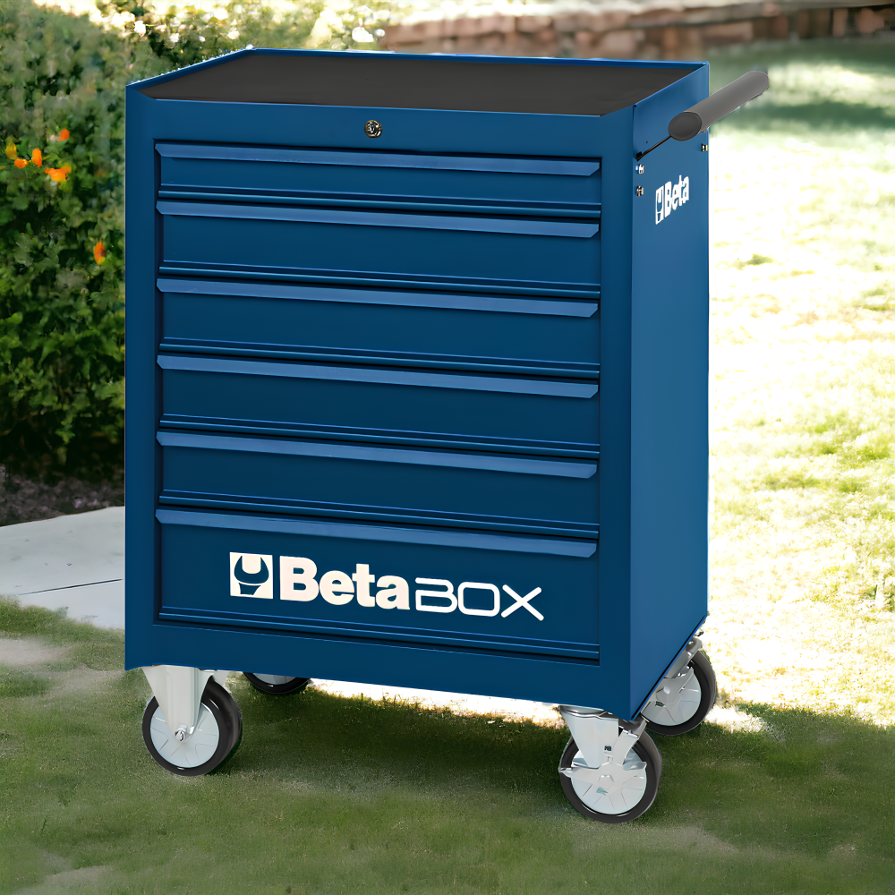 Carrinho de Ferramentas 400KG Azul 6 Gavetas com Guias Telescópicas C04-BOX-B Beta - 2