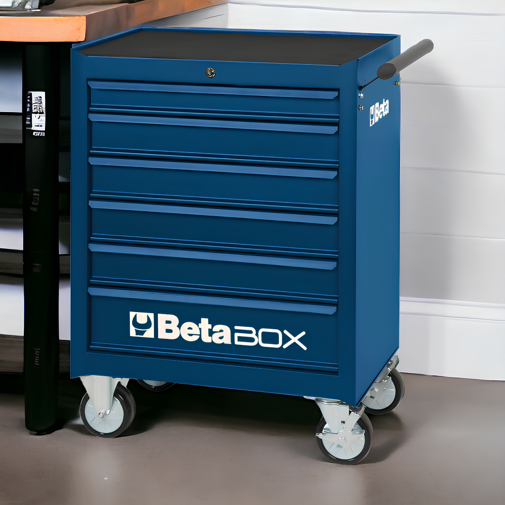 Carrinho de Ferramentas 400KG Azul 6 Gavetas com Guias Telescópicas C04-BOX-B Beta - 3