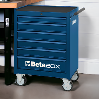 Carrinho de Ferramentas 400KG Azul 6 Gavetas com Guias Telescópicas C04-BOX-B Beta - 3