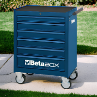 Carrinho de Ferramentas 400KG Azul 6 Gavetas com Guias Telescópicas C04-BOX-B Beta