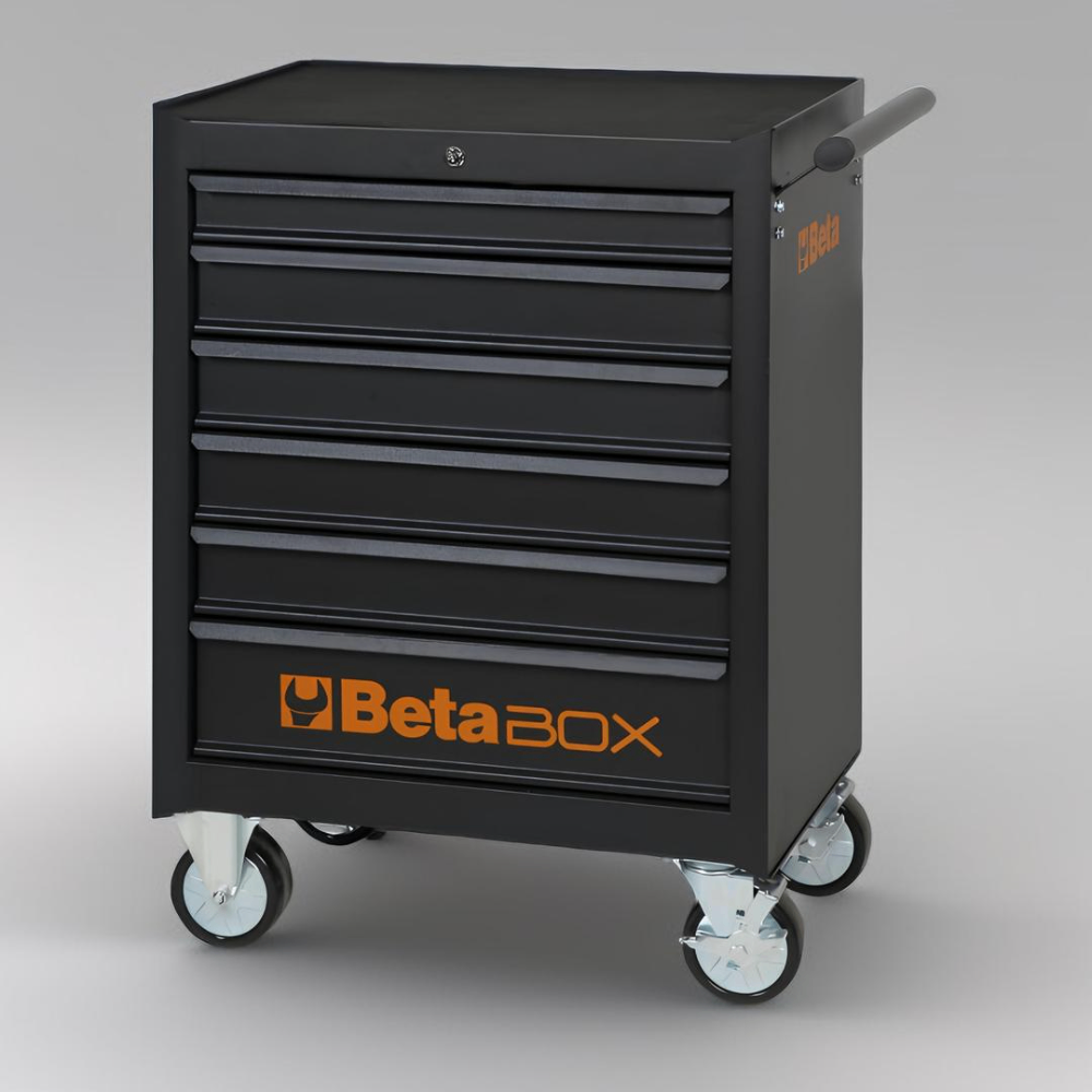 Carrinho de Ferramentas 400KG Preto 6 Gavetas com Guias Telescópicas C04-BOX-N Beta - 2