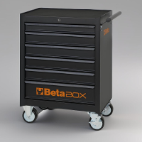 Carrinho de Ferramentas 400KG Preto 6 Gavetas com Guias Telescópicas C04-BOX-N Beta - 3