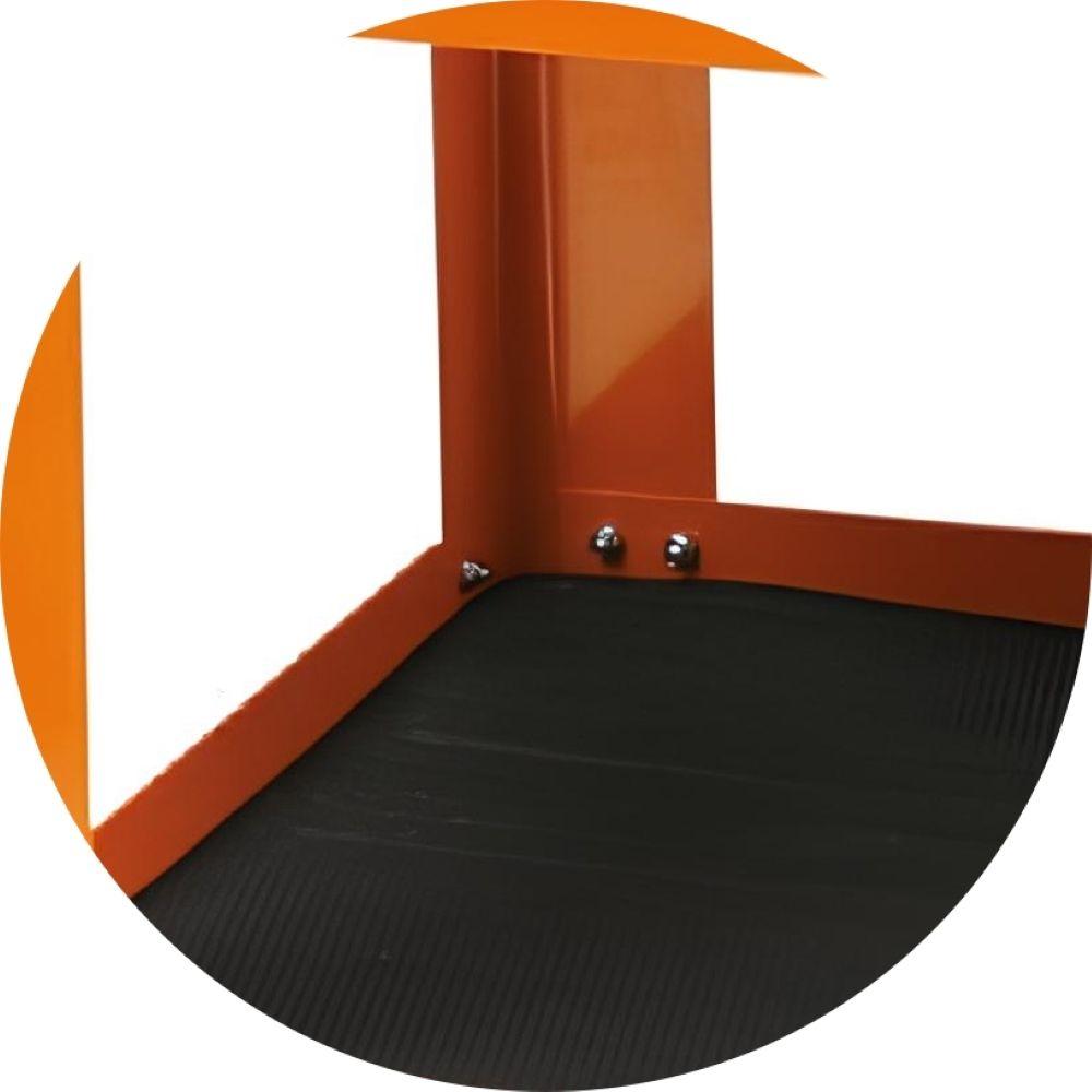 Carrinho de Ferramentas Tipo Bandeja 200KG Laranja com 3 Prateleiras C51 O Beta - 4