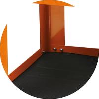 Carrinho de Ferramentas Tipo Bandeja 200KG Laranja com 3 Prateleiras C51 O Beta