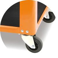 Carrinho de Ferramentas Tipo Bandeja 200KG Laranja com 3 Prateleiras C51 O Beta - 8