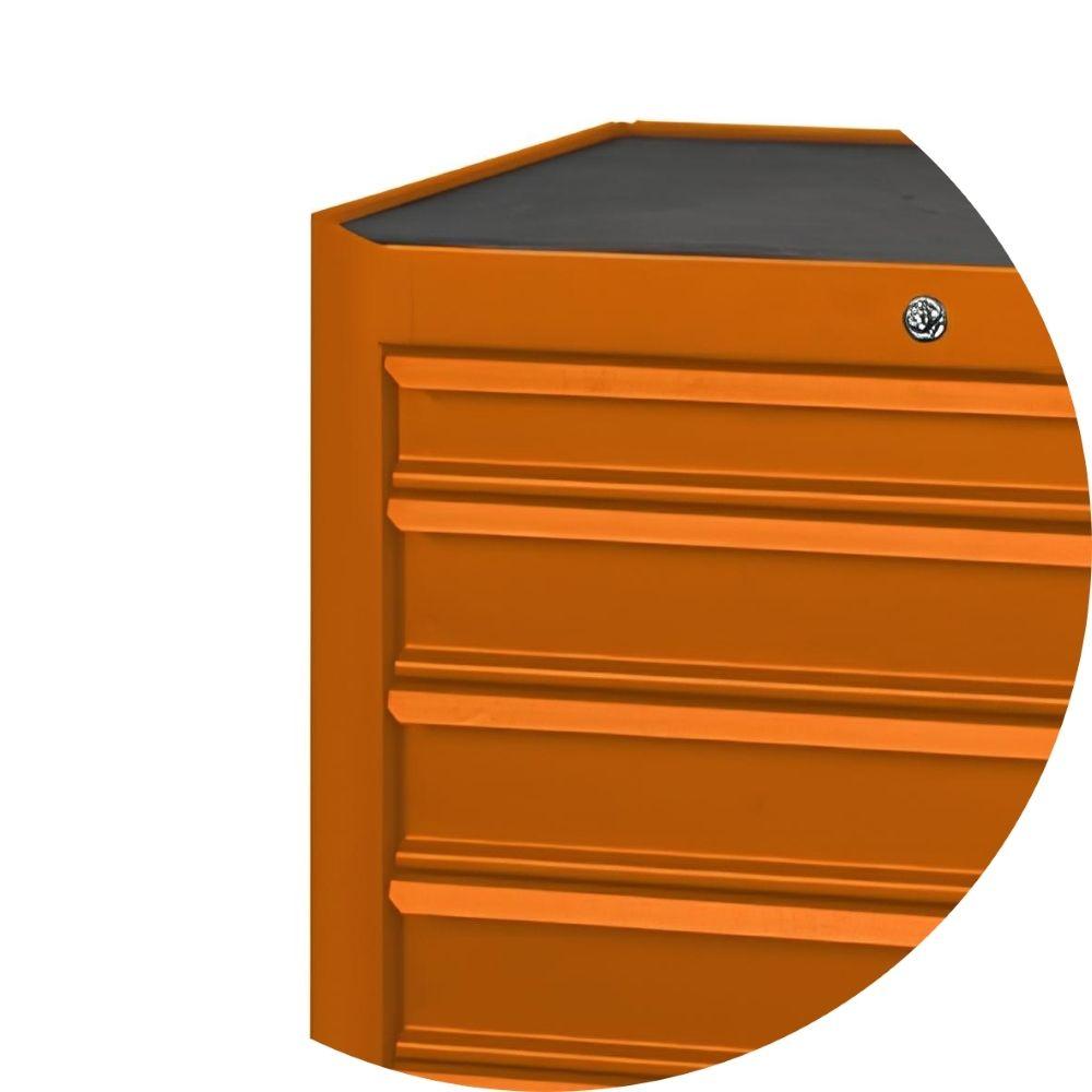 Carrinho de Ferramentas 400KG Laranja 6 Gavetas com Guias Telescópicas C04-BOX-O Beta - 4