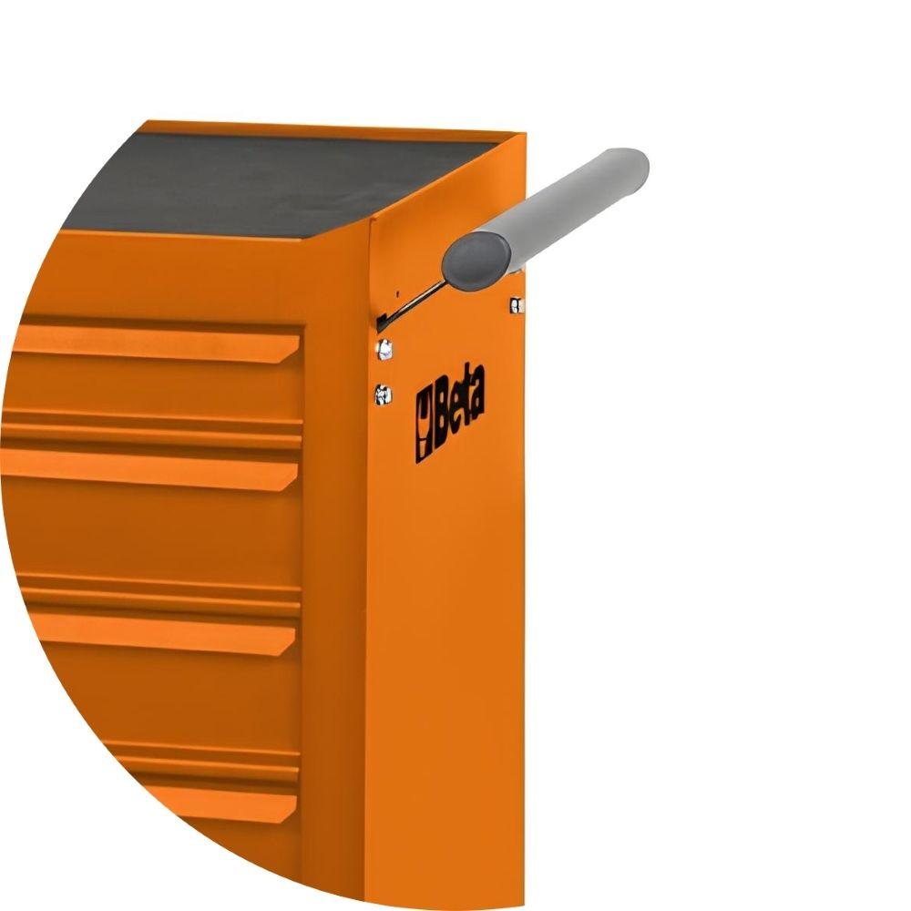 Carrinho de Ferramentas 400KG Laranja 6 Gavetas com Guias Telescópicas C04-BOX-O Beta - 6