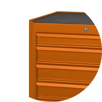 Carrinho de Ferramentas 400KG Laranja 6 Gavetas com Guias Telescópicas C04-BOX-O Beta