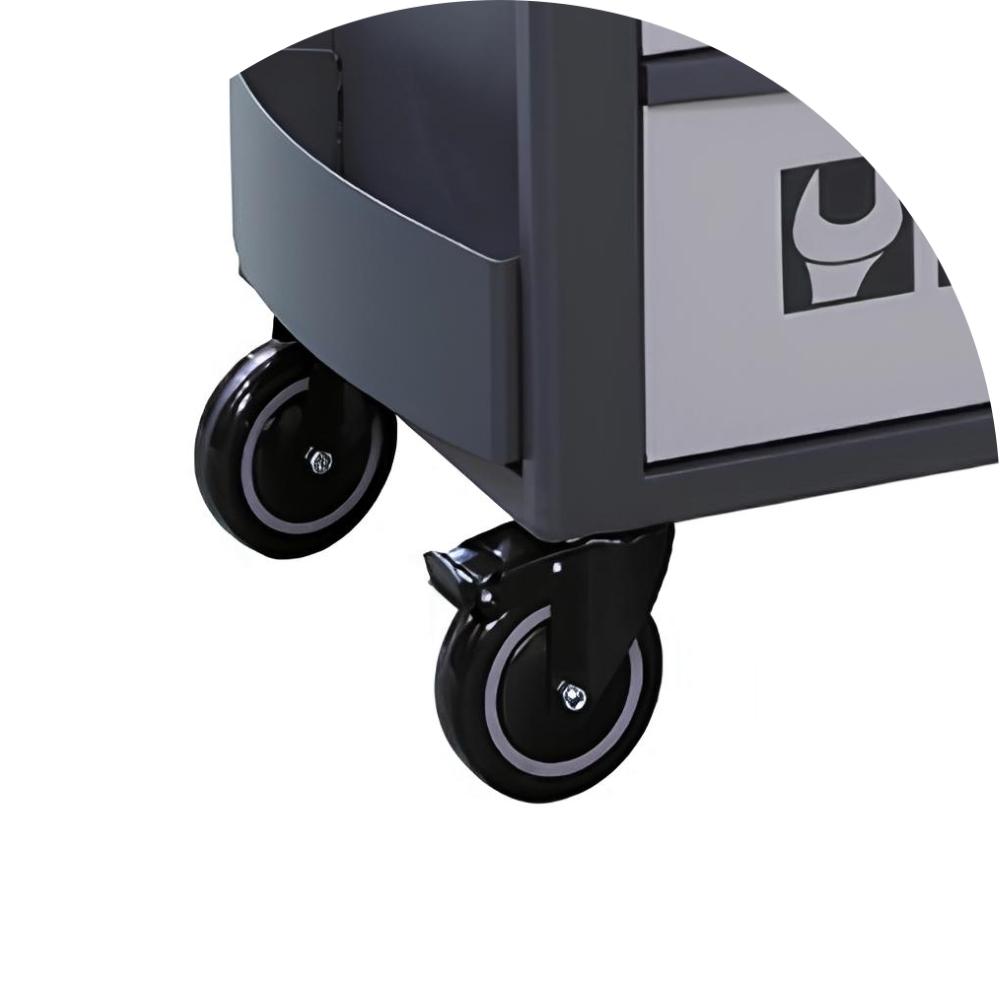 Carrinho para Ferramentas 800KG Laranja e Cinza 7 Gavetas Tampo de Madeira Fechadura RSC24/7-G Beta - 6