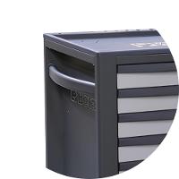 Carrinho para Ferramentas 800KG Laranja e Cinza 7 Gavetas Tampo de Madeira Fechadura RSC24/7-G Beta