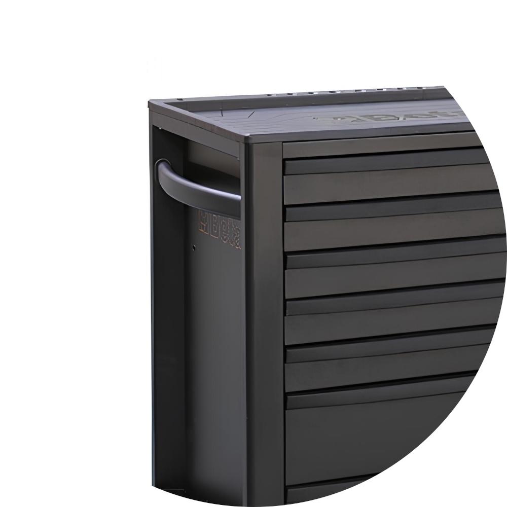 Carrinho para Ferramentas 800KG Preto 7 Gavetas Tampo de Madeira Fechadura RSC24/7-N Beta - 5