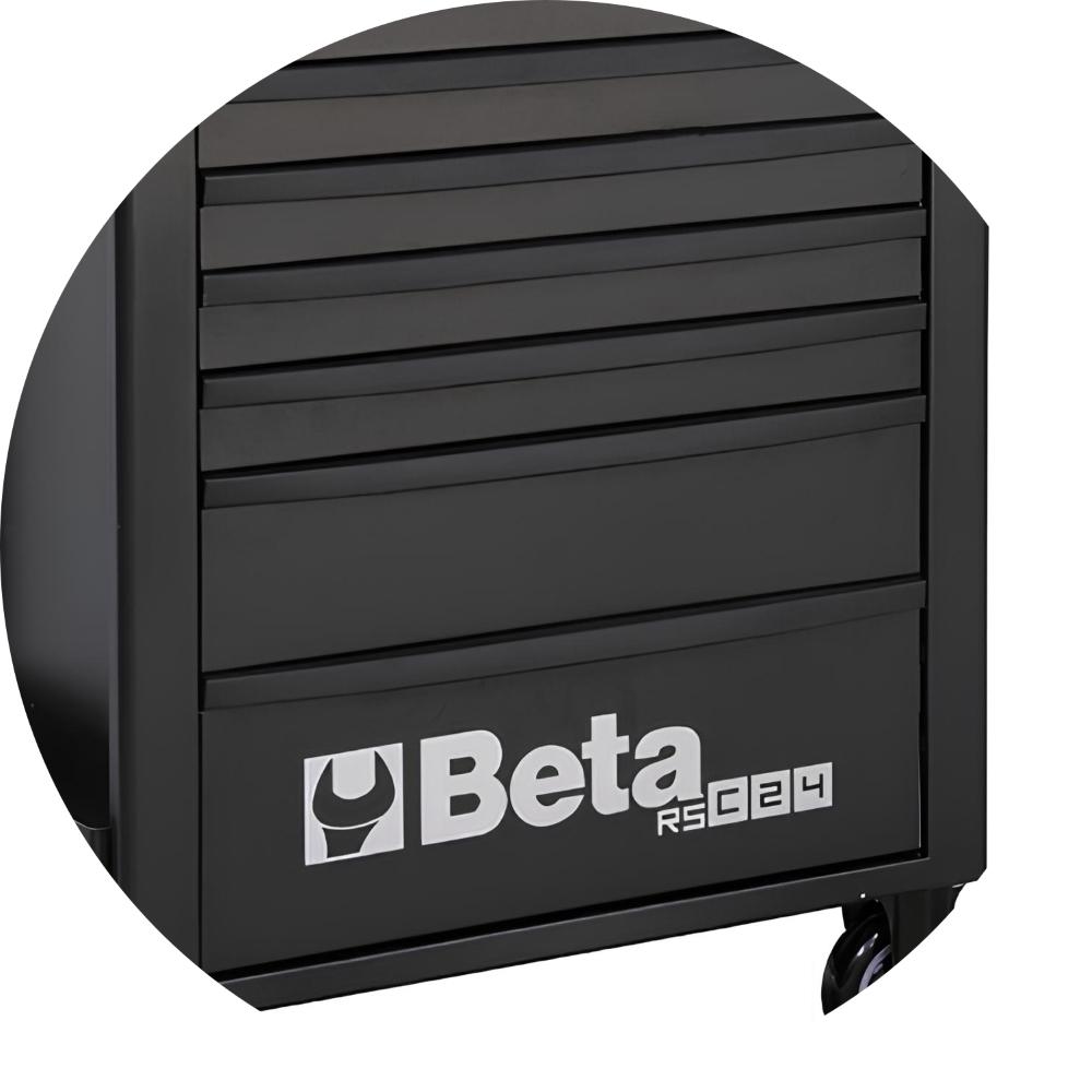 Carrinho para Ferramentas 800KG Preto 7 Gavetas Tampo de Madeira Fechadura RSC24/7-N Beta - 6