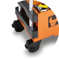 Carrinho de Ferramentas Tipo Trolley Rebatível 2 Gavetas com 6 Tabuleiros Laranja C27S/O Beta - 9