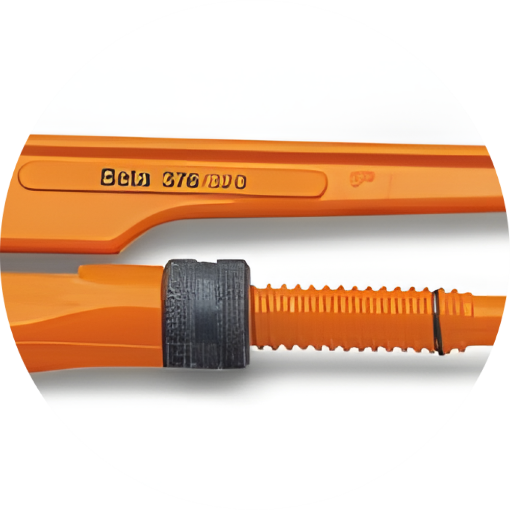 Chave Grifo para Tubos Modelo Sueco com Mordentes a 90° 630 MM 3'' Gas 376 630 Beta - 5