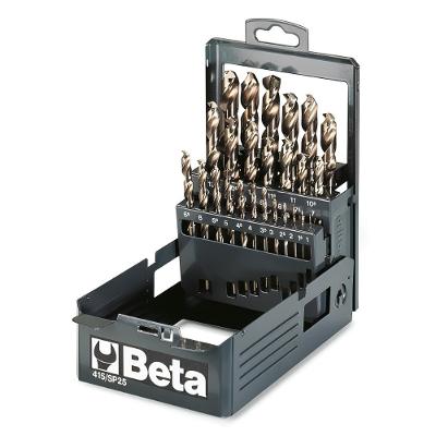 Jogo de Brocas Helicoidais com Haste Cilíndrica HSS-CO 415/SP25 Beta
