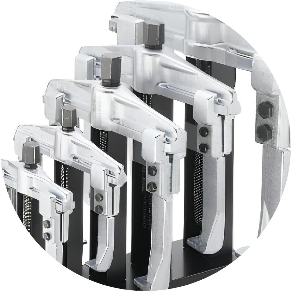 Jogo 5 Extratores de Polias com Garra e Suporte em Chapa 1500/SP5 Beta - 3