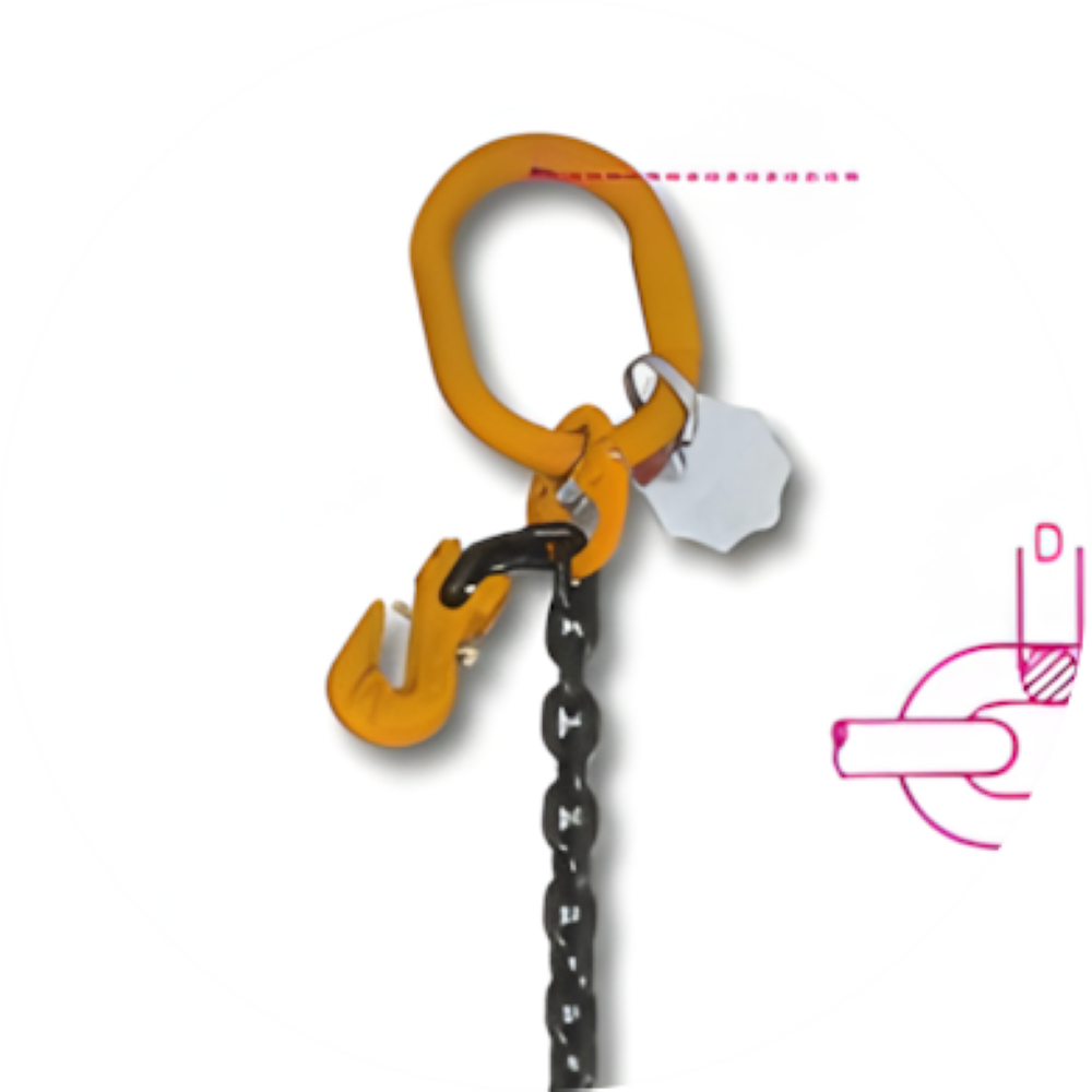 Linga p/ Elevação Ganchos Grau 8 8096 D8-4 Beta - 2